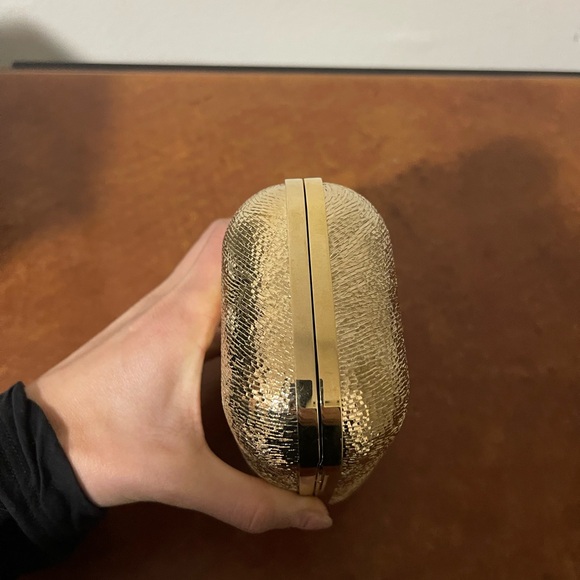 Jimmy Choo Gold Clutch Bag CLOUD Beautiful!! - Picture 4 of 6